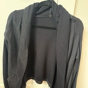 Lululemon Reversible Gray/Black Wrap Sweater